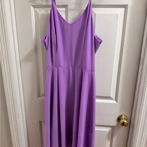 Elegant Purple Mid-Length Dress